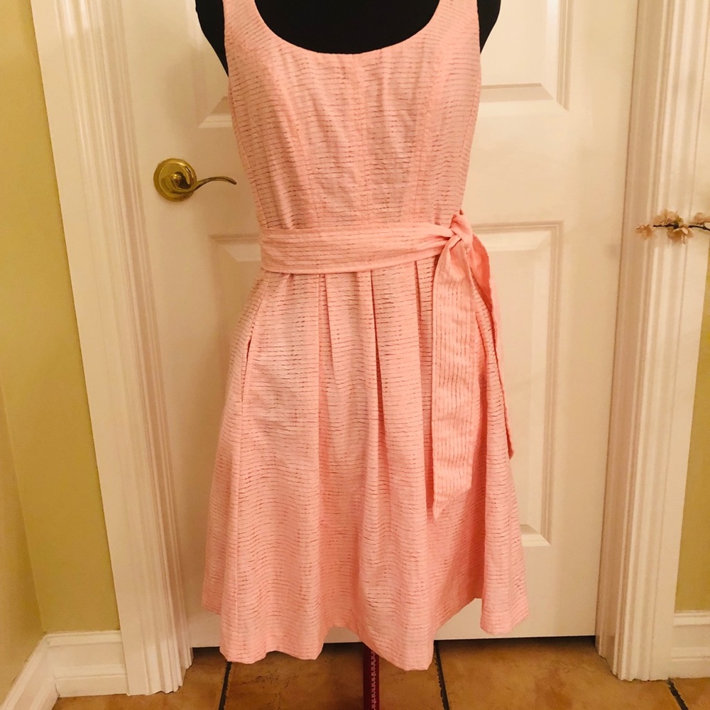 Nine West Pink Scoop Neck Dress